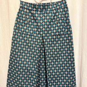 Vintage Plaid Pleated Skirt